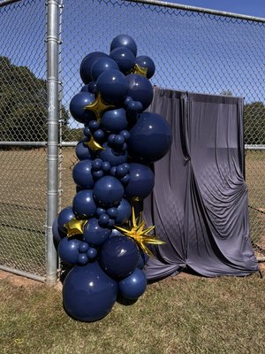 Sun and Moon Balloon Garland - This balloon garland was for a “sun and moon” themed sweet 16 party.
