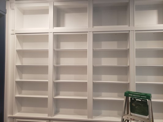 Bookshelf lighting - A built in bookshelf needed some lighting, we installed our flexible LED strips throughout the cabinet to give it a nice glow but still provide enough light to see what's on the bookshelf!