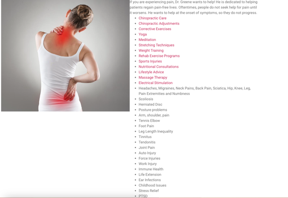 Chiro Physical Therapy - We are interested in your health and well-being and will do all that we can to help you feel better as quickly as possible. We offer individualized care using a holistic approach with the awareness that optimal health is best achieved and maintained along with patient education and participation. The path to wellness occurs on many levels stemming from a healthy nervous system flowing from a well-balanced spinal column to a lifestyle that is promoting good nutrition, exercise, and stress relief.
Our dedicated staff is friendly, and professional. It is our goal to provide quality, natural, and affordable health care and pain relief. We are equipped to take X-rays if needed, and offer individualized yoga and exercise instruction, nutritional counseling, electrical muscle stimulation, and ultra sound. You can also get custom orthotic inserts and orthopedic supplies such as cervical pillows and back supports, as well as nutritional products at our clinic.
Go on our website or click to schedule Now to request an appointment today! Chiro Physical Therapy - We are interested in your health and well-being and will do all that we can to help you feel better as quickly as possible. We offer individualized care using a holistic approach with the awareness that optimal health is best achieved and maintained along with patient education and participation. The path to wellness occurs on many levels stemming from a healthy nervous system flowing from a well-balanced spinal column to a lifestyle that is promoting good nutrition, exercise, and stress relief.
Our dedicated staff is friendly, and professional. It is our goal to provide quality, natural, and affordable health care and pain relief. We are equipped to take X-rays if needed, and offer individualized yoga and exercise instruction, nutritional counseling, electrical muscle stimulation, and ultra sound. You can also get custom orthotic inserts and orthopedic supplies such as cervical pillows and back supports, as well as nutritional products at our clinic.
Go on our website or click to schedule Now to request an appointment today!