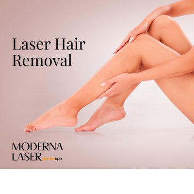 Laser Hair Removal - Moderna Laser Med Spa uses high-tech devices to ensure painless treatment with maximum results. You can resume daily activities almost immediately after each session without needing to worry about long recovery times. 

The Alma Soprano Ice is the most advanced laser hair removal device in the market and reduces pain and recovery time to an absolute minimum.

With Moderna Laser & Med Spa, removing unwanted hair is safe, painless, effective, and noninvasive.