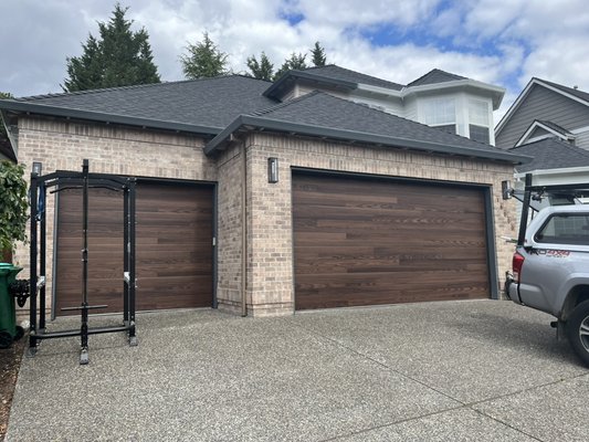 Wood plank doors. - This customer wanted to go with a wood grain look and CHI plank doors are the way to go. Amazing turn out Wood plank doors. - This customer wanted to go with a wood grain look and CHI plank doors are the way to go. Amazing turn out