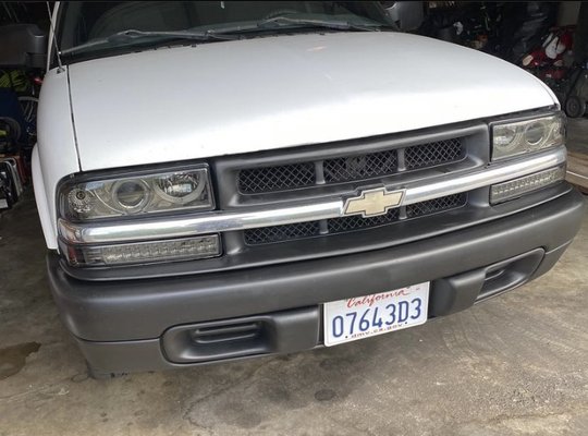 Chevy S10 Clean, Extraction And Paint Dye - This clean was done after a costumer bright it in with the Intent to make it look more with a mean look. Before the cleaning it was a dusty grimy beast to get back in shape. It was although do able and afterwards came out looking fairly new.