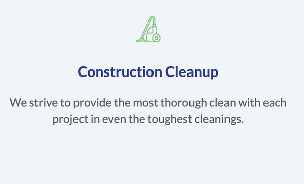 Construction Cleanup! - Book today! Construction Cleanup! - Book today!