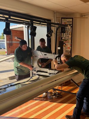 Long arm quilting machine delivery & assembly - Long arm quilting machine delivery & assembly to Fran's Sewing Circle.