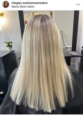Hand tied hair extensions and highlight blonding - Natural hi lighting and hand tied extensions to give this client the hair of her dreams! She is over the moon and loves her new thickness and instant length. Service timing total is about 3.5 to 4 hours for initial process with coloring and extensions. Extensions only is 1.5 to 2 hours for implementation   

Extension maintenance is 6-8 weeks for a move up and takes about 1.5-2 hours depending on how many rows are needed for each individual. 

Call us or come by for pricing. View our website for pricing and availability. Book a consultation to see your options and get the hair of your dreams!