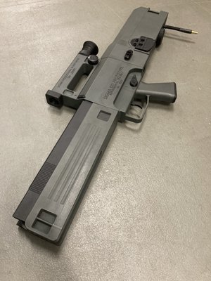 G11 Fully 3D Printed HPA - Looking to build your dream airsoft gun? Sigma Airsoft pushes the limits beyond what is available from conventional manufacturers. 

This project was a ground up build of the HK G11, replicated for airsoft. All CAD modeling, prototyping, and printing was done in house. This replica features all functional fire modes, safe, semi, burst, and auto. Full size weighted 450mm magazines are single piece prints and hold about 100 rounds each. Scope is fully functional and adjustable. Overture PLA Pro construction is solid and durable.