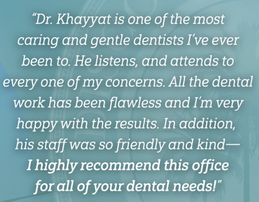 Patient Testimonials - Dr. Mustafa Al Khayyat has always had a passion for helping people feel good about their smile. Dr. Al Khayyat takes the time to get to know each patient and the nuances that make up their unique oral health situation. Patient Testimonials - Dr. Mustafa Al Khayyat has always had a passion for helping people feel good about their smile. Dr. Al Khayyat takes the time to get to know each patient and the nuances that make up their unique oral health situation.