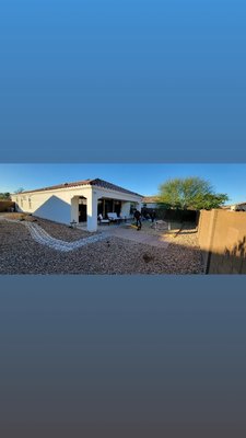 Arvizo Turf and Paver Installations Remodel - This remodel consists of rock removal limestone and turf installation
