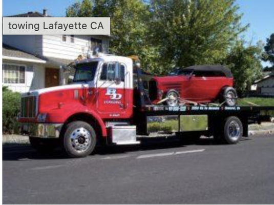 Emergency Towing and Accident Recovery - Accidents and unexpected vehicle issues can happen anytime. That’s why we provide 24-hour roadside assistance and emergency towing throughout Lafayette.
Our services include:
Accident towing
Accident recovery
Winch-out recovery
Vehicle recovery
Off-road or off-ramp recovery
Post-collision transport
Our team works quickly while maintaining the highest safety standards to protect your vehicle and everyone involved.
we also service LaFayette, CA as well as Concord, CA. check out our webpage -- https://www.bdtow.com/towing-lafayette/
Please know -- if your car is ever towed by us from an apartment complex -- there is a process. It does get signed off by security of that location as well as local police sometimes. We are just following orders. Emergency Towing and Accident Recovery - Accidents and unexpected vehicle issues can happen anytime. That’s why we provide 24-hour roadside assistance and emergency towing throughout Lafayette.
Our services include:
Accident towing
Accident recovery
Winch-out recovery
Vehicle recovery
Off-road or off-ramp recovery
Post-collision transport
Our team works quickly while maintaining the highest safety standards to protect your vehicle and everyone involved.
we also service LaFayette, CA as well as Concord, CA. check out our webpage -- https://www.bdtow.com/towing-lafayette/
Please know -- if your car is ever towed by us from an apartment complex -- there is a process. It does get signed off by security of that location as well as local police sometimes. We are just following orders.