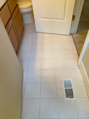 Tile & Grout Cleaning - Before and After of our Tile & Grout Service.