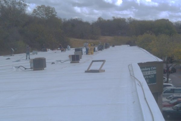 80 Mil TPO Retrofit - TPO Retrofit over R-Panel Metal Roof. 80 Mil TPO Retrofit - TPO Retrofit over R-Panel Metal Roof.