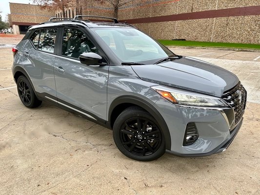 Book a 2023 Nissan Kicks - Available to rent, has the option to add on ski rack and child seats. Contact us today for more information.
