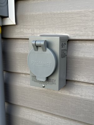 Portable Generetor Inlet - Since Hurricane Helene, Key Electric has been installing portable generator inlets throughout the Upstate. Even minor storms or accidents can leave your family without power. Portable generators cost just a fraction of a whole-home system and offer compact versatility. However you’ve likely found it frustrating to run power cords all over the house to keep things running. There’s a safer, easier, and faster solution. Key Electric can install an inlet that connects your portable generator directly to your home’s electrical panel. Safely power your essentials with a professional inlet installation from Key Electric and keep your family out of the dark. Call today for a free consultation and transparent, upfront pricing! Portable Generetor Inlet - Since Hurricane Helene, Key Electric has been installing portable generator inlets throughout the Upstate. Even minor storms or accidents can leave your family without power. Portable generators cost just a fraction of a whole-home system and offer compact versatility. However you’ve likely found it frustrating to run power cords all over the house to keep things running. There’s a safer, easier, and faster solution. Key Electric can install an inlet that connects your portable generator directly to your home’s electrical panel. Safely power your essentials with a professional inlet installation from Key Electric and keep your family out of the dark. Call today for a free consultation and transparent, upfront pricing!