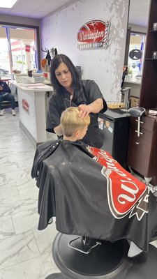 Our Wednesday morning - New hair cut for customers it’s a new day ,look fresh and nice:)