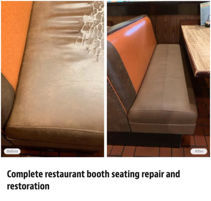 Commercial Restoration & Repair Service - Furniture in the commercial market is exposed to a lot of abuse. Everyday use can quickly deteriorate its overall appearance and in time, its usability. The replacement of furniture and chairs in an office, restaurant and bar seating, theatre seats or fitness center equipment is not always the most cost-effective option. Restoration and repair by Fibrenew offers a much more economical alternative.