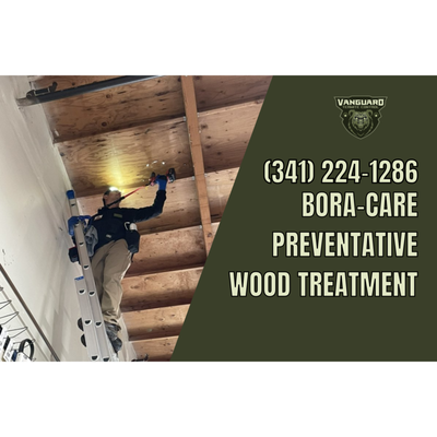 Bora-Care Wood Treatment - Here at Vanguard Termite Control, we specialize in using Bora-Care for both active infestations and preventative wood treatments against subterranean termites, drywood termites, wood-boring beetles, and decay fungi. We proudly serve Redwood City and the Northern California region, helping homeowners and businesses protect their properties from costly damage.
Bora-Care penetrates deep into the wood, creating long-lasting protection that remains effective indefinitely. This advanced termite prevention solution contains disodium octaborate tetrahydrate, a proven ingredient that safeguards wood structures from future infestations. Unlike traditional soil treatments, Bora-Care bonds with the wood itself, ensuring that pests cannot bypass the protection.
If you're in Redwood City or Northern California, trust Vanguard Termite Control for Bora-Care preventative wood treatment. Call us today at (510) 557-4918 to learn more! Bora-Care Wood Treatment - Here at Vanguard Termite Control, we specialize in using Bora-Care for both active infestations and preventative wood treatments against subterranean termites, drywood termites, wood-boring beetles, and decay fungi. We proudly serve Redwood City and the Northern California region, helping homeowners and businesses protect their properties from costly damage.
Bora-Care penetrates deep into the wood, creating long-lasting protection that remains effective indefinitely. This advanced termite prevention solution contains disodium octaborate tetrahydrate, a proven ingredient that safeguards wood structures from future infestations. Unlike traditional soil treatments, Bora-Care bonds with the wood itself, ensuring that pests cannot bypass the protection.
If you're in Redwood City or Northern California, trust Vanguard Termite Control for Bora-Care preventative wood treatment. Call us today at (510) 557-4918 to learn more!