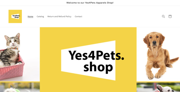 Yes4Pets - E-Commerce Shopify - The Yes4Pets website, developed on Shopify, is a sleek and user-friendly e-commerce platform tailored for pet lovers. It features a clean design, intuitive navigation, and optimized product pages to enhance the shopping experience. The site is fully responsive, ensuring seamless browsing on any device, with integrated payment options for effortless checkout. Custom branding and a focus on pet-related aesthetics make it a standout platform for the client. Yes4Pets - E-Commerce Shopify - The Yes4Pets website, developed on Shopify, is a sleek and user-friendly e-commerce platform tailored for pet lovers. It features a clean design, intuitive navigation, and optimized product pages to enhance the shopping experience. The site is fully responsive, ensuring seamless browsing on any device, with integrated payment options for effortless checkout. Custom branding and a focus on pet-related aesthetics make it a standout platform for the client.