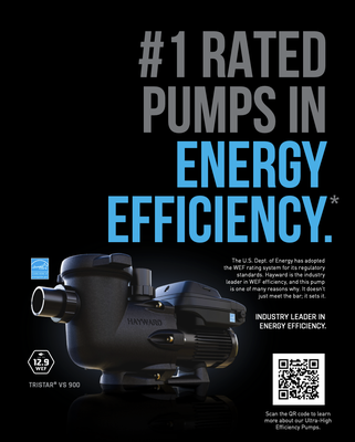 Hayward Certified Pool Builder - We use Hayward Pool Products which are #1 rated pool pumps in energy efficiency. They are engineered to work harder and last longer.