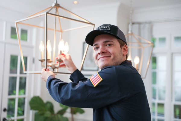 Light Fixture Installation! - TE Certified Electricians are ready to handle any light fixture installation you have in mind. Whether your goal is to enhance security, improve safety, or add style to your property, we will assist you in selecting the best light fixtures and layout to meet your needs.