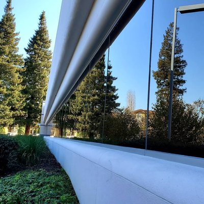 Santa Clara Commercial Building Exterior Cleaning - Soft Pressure Washing and Exterior Window Cleaning in Commercial Building.