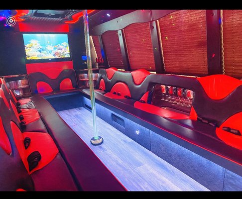 20 passenger party bus book your special price toady - Book your next special party bus event with us. Our party buses are unique with more room to dance and move around than a limousine all of our party buses have dance/safety poles, laser lights, Bluetooth music, bars for drinks, napkins and Champagne glasses equipped and ready for a great night. We also provide Water,soda and ice 20 passenger party bus book your special price toady - Book your next special party bus event with us. Our party buses are unique with more room to dance and move around than a limousine all of our party buses have dance/safety poles, laser lights, Bluetooth music, bars for drinks, napkins and Champagne glasses equipped and ready for a great night. We also provide Water,soda and ice