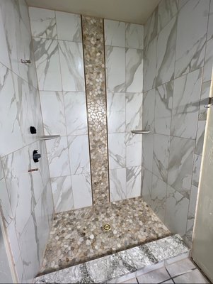 Custom Showers - We offer top-quality craftsmanship and service. We have a reputation for backing up and standing behind our work. MS Custom Tile services clients across Central PA, while bringing precision and attention to detail to each project, regardless of how big or
small. Without question, you will be more than thrilled that you chose MS Custom Tile. Request a free in-home consultation today. There is absolutely no risk or commitment.