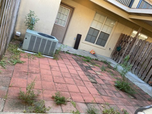 Clients patio area #4 - Clients patio area w/ weed control. Clients patio area #4 - Clients patio area w/ weed control.