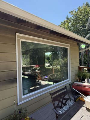 Window replacement - This remodel was much needed. Removed all the old aluminum windows and replaced them with new Milgard windows. More efficient, better looking and properly weather-proofed. Window replacement - This remodel was much needed. Removed all the old aluminum windows and replaced them with new Milgard windows. More efficient, better looking and properly weather-proofed.