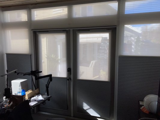 Dual light honeycomb shades - dual shades always fit your mood. Dual light honeycomb shades - dual shades always fit your mood.