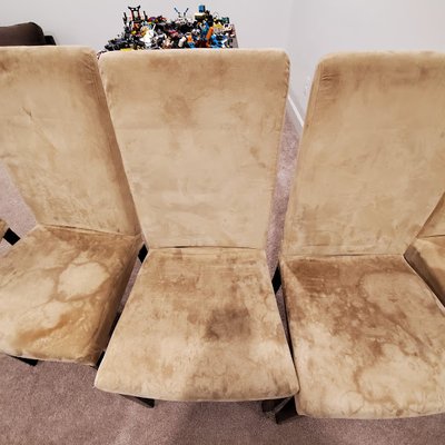 Upholstery Cleaning - These chairs were in need of a deep cleaning in Lorton VA.  The chairs had not been cleaned in over 4 years and had spills and organic stains that the customer thought would never come out.  She was amazed at how we were able to restore the chairs and referred us to her neighbors and friends.