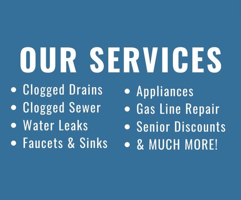 EMERGENCY SERVICES 24/7 - Give us a call today for your free estimate!