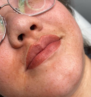 Lip Blush - Lip Blush done on a client with shade "Mauve".
