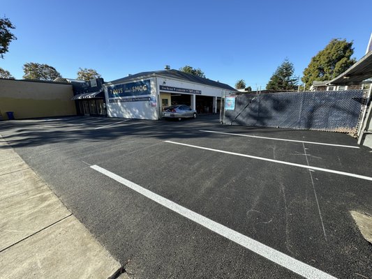 Commercial Asphalt Repair - Asphalt repair project completed to address surface damage and potholes. Entire area was removed, regraded, and repaved for proper water flow