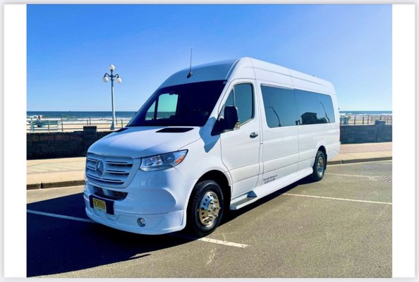 Party Bus Sprinter Limo - 14 Passenger party bus Sprinter Limo; 3 hours minimum $195. per hour plus gratuity Party Bus Sprinter Limo - 14 Passenger party bus Sprinter Limo; 3 hours minimum $195. per hour plus gratuity
