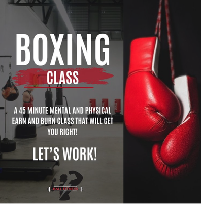 Boxing Bootcamp!! - Incorporating Self Defense Techniques into A Fun Group Training Session! A 45 Minute Burn and Earn Session targeting not just Cardio but also the skills to defend yourself! With Varying Times, Call To Learn Which Class is Best for you!