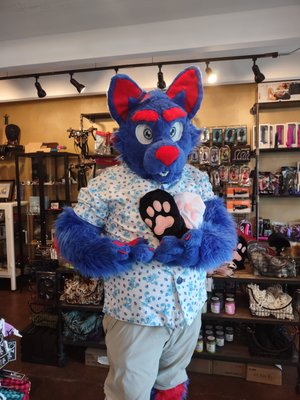 Nerdy and Furry - We like to be inspired by our friends and few more inspiring than our friend at Nerdy and Furry from Boulder, CO. This multi-talented textile pup makes our ever popular kitten mittens, toy bags and cow tails! Have you seen the Turkey Leg paddle in the shop? That's Nerdy and Furry! Nerdy and Furry - We like to be inspired by our friends and few more inspiring than our friend at Nerdy and Furry from Boulder, CO. This multi-talented textile pup makes our ever popular kitten mittens, toy bags and cow tails! Have you seen the Turkey Leg paddle in the shop? That's Nerdy and Furry!