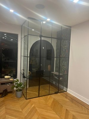 Custom Glass Mudroom - Give us a call for your next upcoming glass work. Custom Glass Mudroom - Give us a call for your next upcoming glass work.