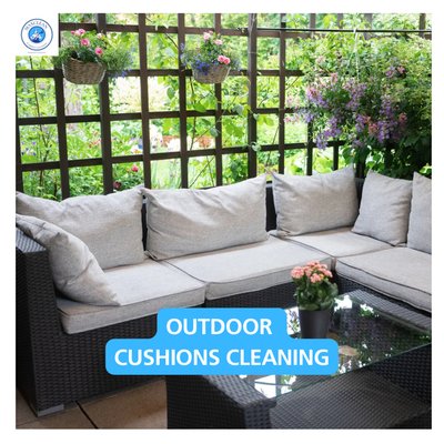 OUTDOOR CUSHIONS CLEANING - Maxclean your trusted partner for restoring the beauty of your outdoor furniture cushions. We specialize in comprehensive cleaning solutions designed to bring new life to your weathered and worn cushions. Our dedicated team ensures you can fully enjoy your outdoor spaces without worrying about the condition of your seating.