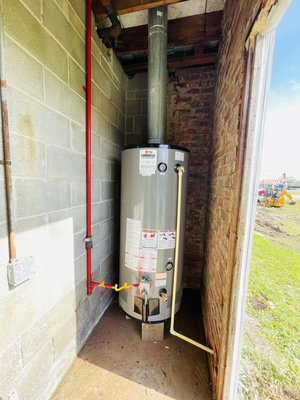 water heater installation - 100-gallon commercial gas water heater water heater installation - 100-gallon commercial gas water heater