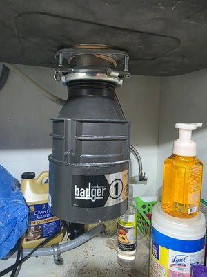 Michael T. Garbage disposal issue - old disposal was leaking. Removed old disposal and installed new dispodal Michael T. Garbage disposal issue - old disposal was leaking. Removed old disposal and installed new dispodal