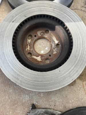 Brakes grinding - This was a car that someone just let there rear brake go and they got worst and worst