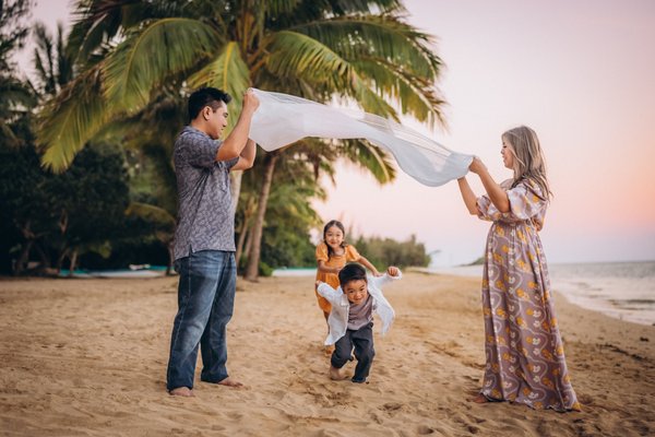 Family session Secret Island - Beautiful family session in secret location