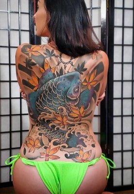 Tattoos - Custom Japanese style Backpiece by Guy Jones Tattoos - Custom Japanese style Backpiece by Guy Jones