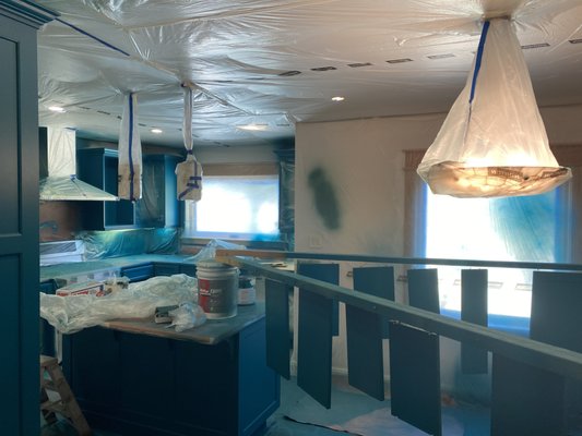 Superb interior cabinet finishes. - Our crews are highly trained and skilled. They can produce a high quality finish in any color you desire.