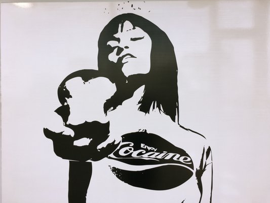 purchase online: substrategallery.com - EVE - is part of a series that made their debut in San Francisco, CA in 2004. This series is inspired by the bible story of Adam and Eve speculating on the continuous eating of the forbidden fruit. This art series has been included in two feature films, one short film and one pilot:
* Funny People (2009) Adam Sandler, Seth Rogen
* London (2005), Jessica Biel, Chris Evans, Jason Statham
* I Hate it that I Love You (2011) Anna Camp
The female model is Lisa Boyle, Playboy Playmate 2002.
Eve with Forbidden Fruit
48 x 60 x 3 inches / 40 lbs
(2004) Ramses
enamel on aluminum
(one of one)
Spray paint stenciled on recycled aluminum. Numbered 1 of 1. Certificate of authenticity. purchase online: substrategallery.com - EVE - is part of a series that made their debut in San Francisco, CA in 2004. This series is inspired by the bible story of Adam and Eve speculating on the continuous eating of the forbidden fruit. This art series has been included in two feature films, one short film and one pilot:
* Funny People (2009) Adam Sandler, Seth Rogen
* London (2005), Jessica Biel, Chris Evans, Jason Statham
* I Hate it that I Love You (2011) Anna Camp
The female model is Lisa Boyle, Playboy Playmate 2002.
Eve with Forbidden Fruit
48 x 60 x 3 inches / 40 lbs
(2004) Ramses
enamel on aluminum
(one of one)
Spray paint stenciled on recycled aluminum. Numbered 1 of 1. Certificate of authenticity.