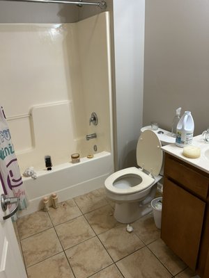 Little girls bathroom - Pictures of a Before and After bathroom Little girls bathroom - Pictures of a Before and After bathroom