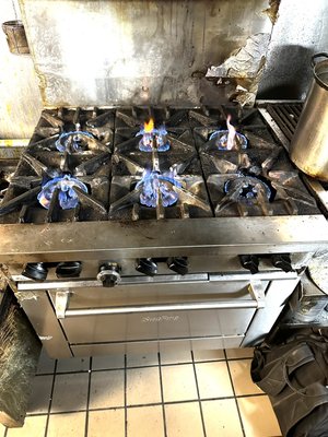 Repaired Commercial SunFire Gas Range in Elk Grove for Restaurant. - Replaced the gas valve for two burners in SunFire Commercial Gas Range.
