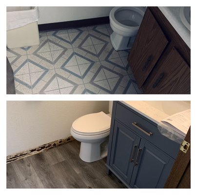 Bathroom remodel - Remodels of a deck bathroom and a beautiful shed Bathroom remodel - Remodels of a deck bathroom and a beautiful shed