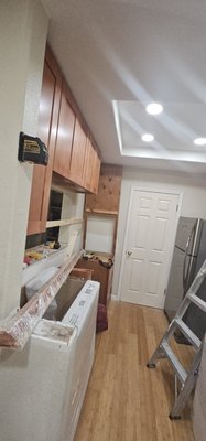 Kitchen Remodel - This remodel was done  on old kitchen in bad shape,we gutted and putted in new cabinets, the owner absolutely loves cooking in there back again!!