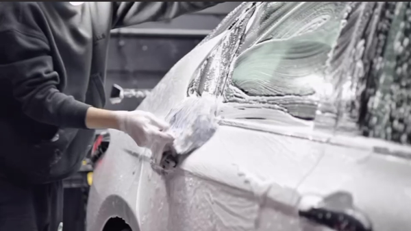 Premium Exterior Detail - This detail was done on a Toyota Camry that had came into our shop, covered in dirt and grime. With this package he received, iron decontamination, engine bay cleaning, tire shine , pre wash and regular wash.